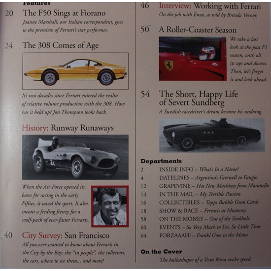 Forza Magazine Number   1 Spring 1996