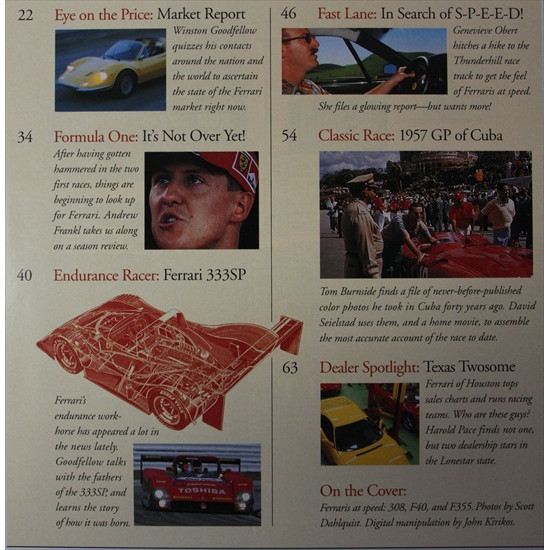 Forza Magazine Number 12 August 1998 Forza Magazine Number 12 August 1998