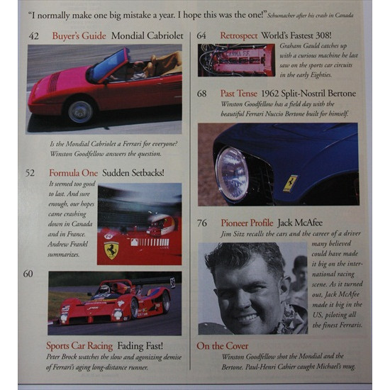 Forza Magazine Number 19 October 1999 Forza Magazine Number 19 October 1999