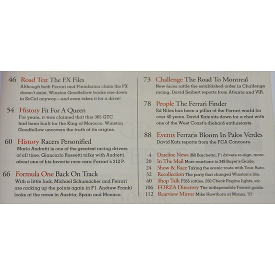 Forza Magazine Number  32 October  2001