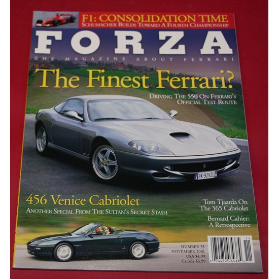 Forza Magazine Number 33 November 2001 Forza Magazine Number 33 November 2001