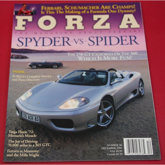 Forza Magazine Number  34  December   2001
