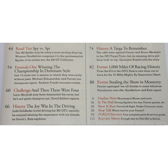 Forza Magazine Number  34  December   2001