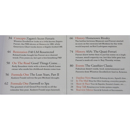 Forza Magazine Number 45 May 2003 Forza Magazine Number 45 May 2003