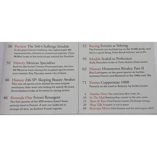 Forza Magazine Number  47 August 2003