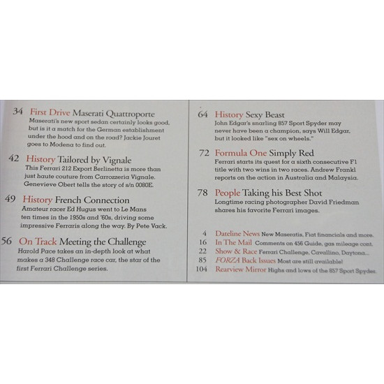 Forza Magazine Number 54 June 2004 Forza Magazine Number 54 June 2004