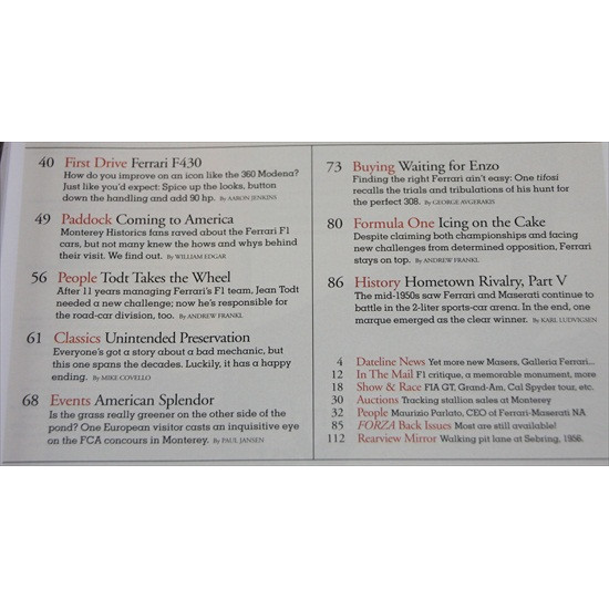 Forza Magazine Number  59 February 2005