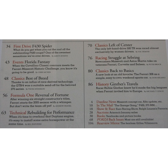 Forza Magazine Number  62 June 2005