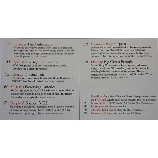 Forza Magazine Number  69 May 2006