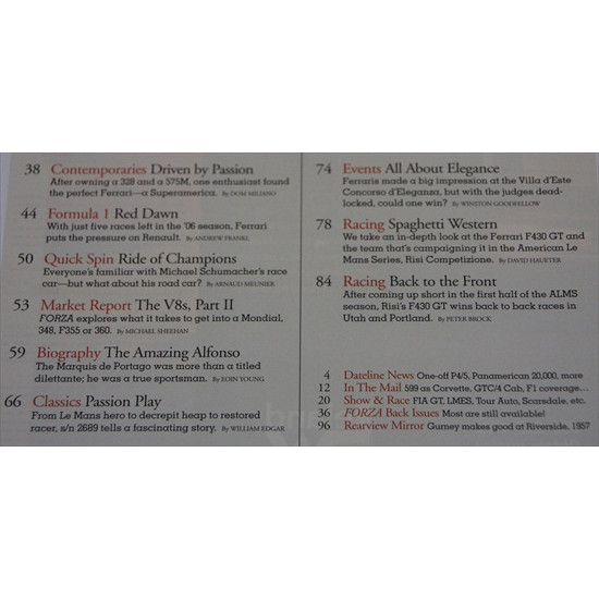 Forza Magazine Number  73  November 2006