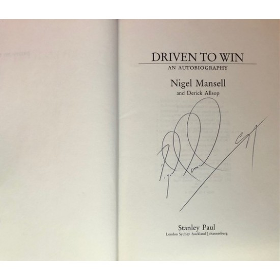 Driven to Win An Autobiography - signed by Nigel Mansell 