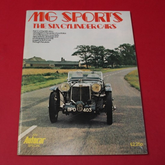 MG Sports The Six Cylinders Cars