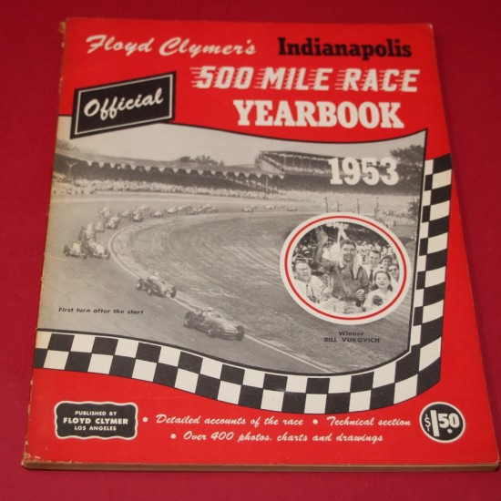 Floyd Clymer Indianapolis 500 Mile Race 1953 Yearbook
