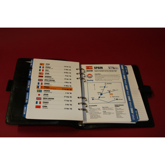 Mclaren F1 GTR Gulf Racing System Organiser 1995