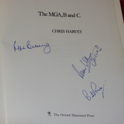 MG The A B & C. Signed by Peter Browing / Barrie Williams / Bill Price