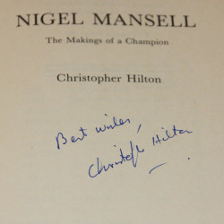 Nigel Mansell. Signed by Christopher Hilton Nigel Mansell. Signed by Christopher Hilton