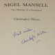 Nigel Mansell. Signed by Christopher Hilton