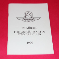 The Members of The Aston Martin Owners Club 1990 The Members of The Aston Martin Owners Club 1990