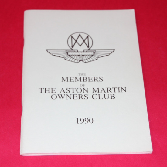 The Members of The Aston Martin Owners Club 1990