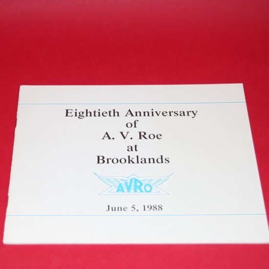Eightieth Anniversary of A.V.Roe at Brooklands June 5 1988
