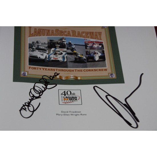 Laguna Seca Raceway - Forty Years through the Corkscrew: 1957-1997.Signed by  David Friedman / Mary-Ellen Wright-Rana