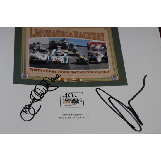 Laguna Seca Raceway - Forty Years through the Corkscrew: 1957-1997.Signed by  David Friedman / Mary-Ellen Wright-Rana