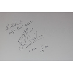 Racing Cars Through The Years.Signed by Alan Jones / Sir Jack Brabham / Sir Stirling Moss