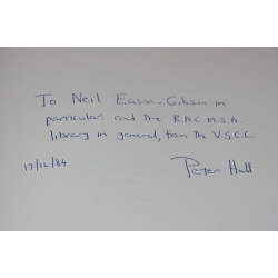 Vintage Sport-Car Club Golden Jubilee Book 1934-1984.Signed by Peter Hull