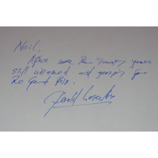 Pole Position Celebrating The Diamond Jubilee of the British Racing Drivers' Club.Signed by Gerald Lascelles Pole Position Celebrating The Diamond Jubilee of the British Racing Drivers' Club.Signed by Gerald Lascelles