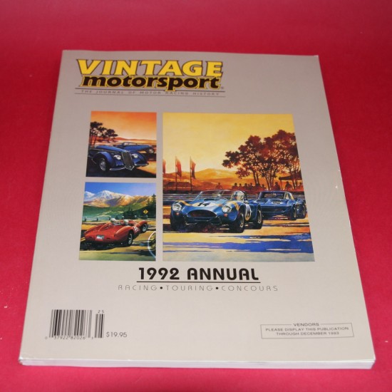 Vintage Motorsport The Journal of Motor racing Annual 1992