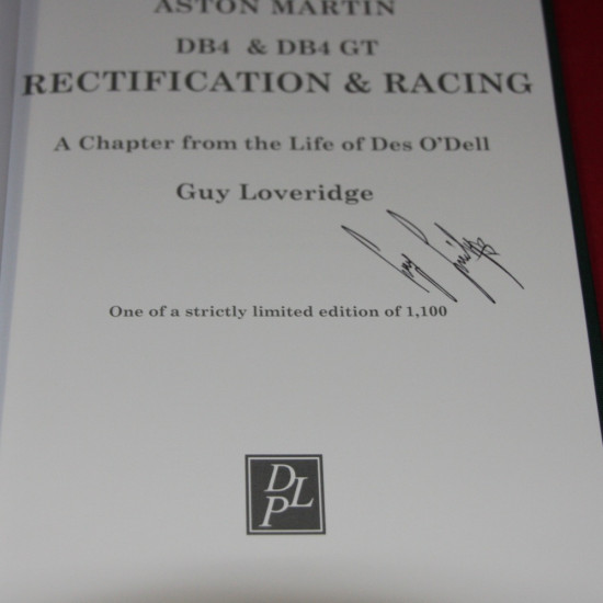 Aston Martin DB4 & DB4 GT Rectification & Racing - Signed by Guy Loveridge
