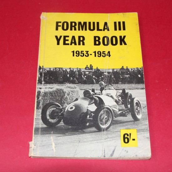 Formula 3 Year Book 1953-1954.Signed by Alan Brown Formula 3 Year Book 1953-1954.Signed by Alan Brown