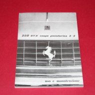 250 GT/E coupe pininfarina 2+2 uso e mantenzione