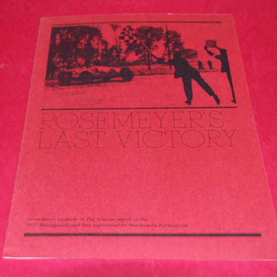Rosemeyer Last Victory Rosemeyer Last Victory