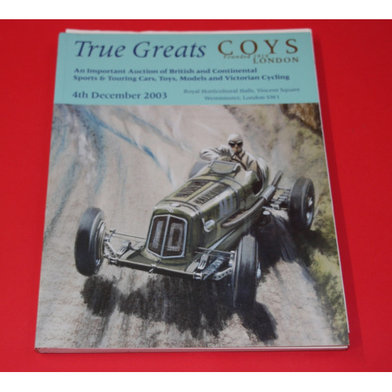 Coys True Great 4th December 2003 Coys True Great 4th December 2003