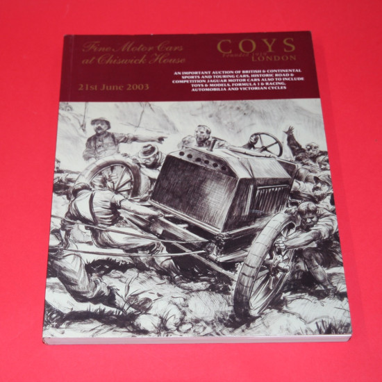 Coys Fine Motor Cars 21st June 2003