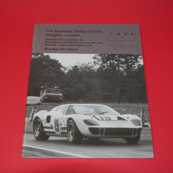 Coys London  6th March 