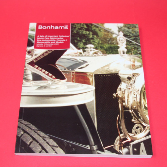 Bonhams  Olympia 1st-2nd December 2003
