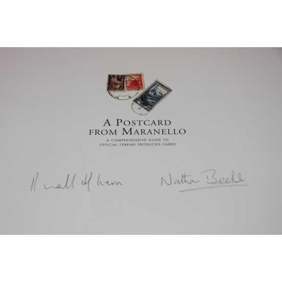 A Postcard From Maranello. Signed by Ronald Stern & Nathan Beehl
