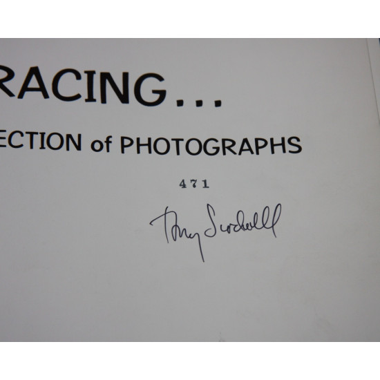 Road Racing A Collection of Photographs,Signed by Tony Scodwell