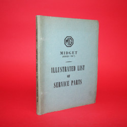 MG Midget (Series TD ) Illustrated List of Service Parts