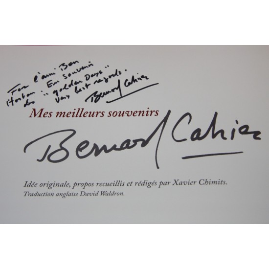 Mes Meilleurs Souvenirs par Bernard Cahier,Signed by Bernard Cahier