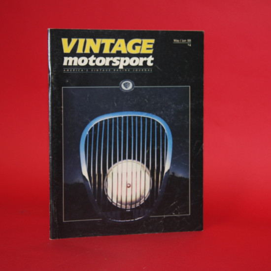 Vintage Motorsport America's Vintage Racing Journal May/Jun 1988 Vintage Motorsport America's Vintage Racing Journal May/Jun 1988