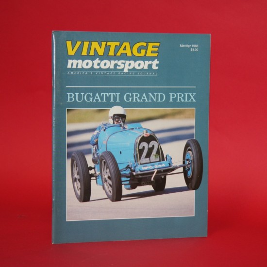 Vintage Motorsport America's Vintage Racing Journal  Mar/Apr 1988 Vol 5 No 4