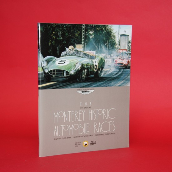 16th Annual Monterey Historic Automobile Races August 17-20 1989 Program