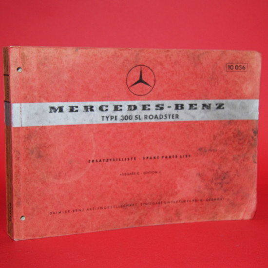 Mercedes-Benz Type 300 SL Roadster Spare Parts List Edition C