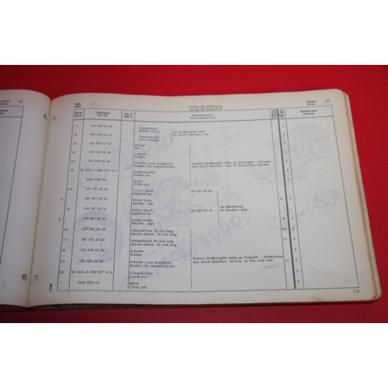 Mercedes-Benz Type 300 SL Roadster Spare Parts List Edition C