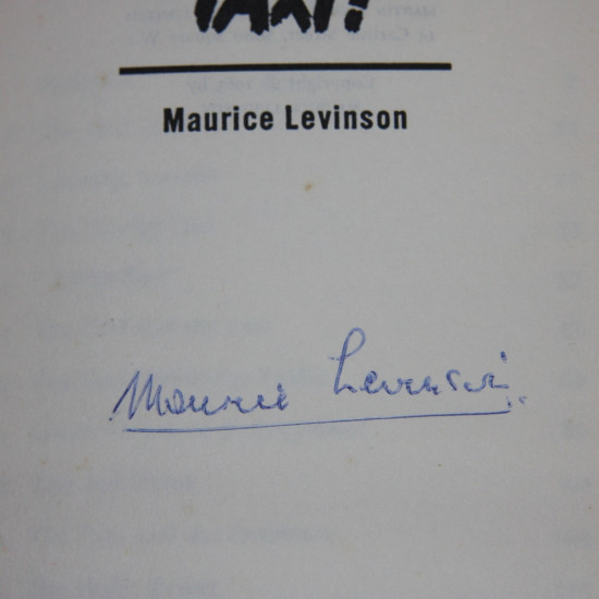 Taxi !, Signed by Maurice Levinson Taxi !, Signed by Maurice Levinson