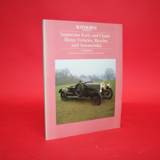 Sotheby's Important Early and Classic Motor Vehicle Bicycles and Automobilia