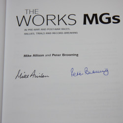 The Works MGs,Signed by Mike Allision & Peter Browning The Works MGs,Signed by Mike Allision & Peter Browning
